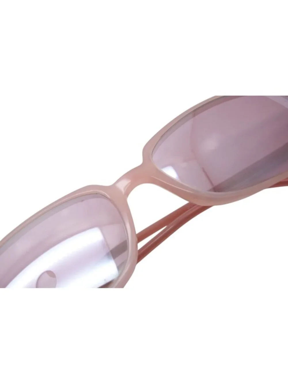Chanel CC Logo Rhinestone Square Sunglasses Pink Acetate Eyewear